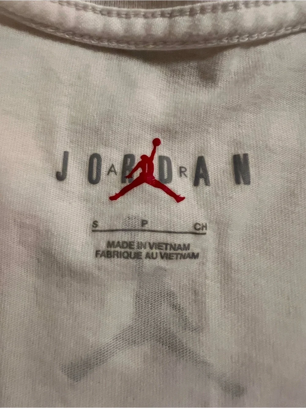 Jordan Mens Michael Jordan Mosaic Graphic T-Shirt White Small Jumpman Logo Tee